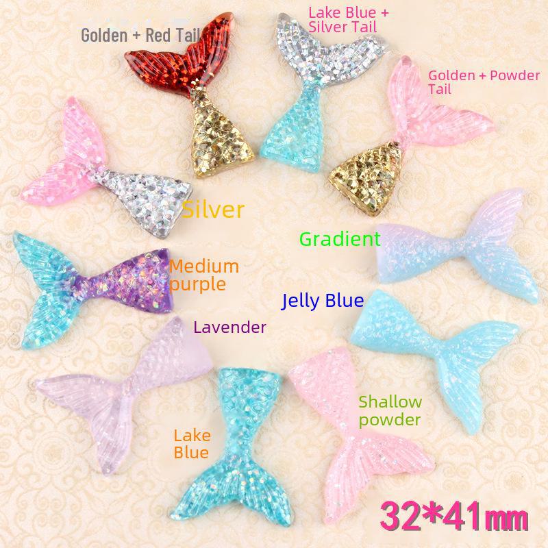 Mermaid Tail Resin Accessories Kit: Phone Case, Keychain, Earrings & DIY Pendant Materials