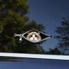 Car Stickers Zipper Cat Shape Adhesive Waterproof Scratch Cover Stickers Durable Car Decals for Cars Electric Vehicles Windows