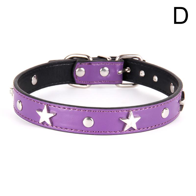 leather studded cat collar