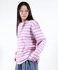 Deumakeu Multi Stripe Long Sleeve Tee - Pink