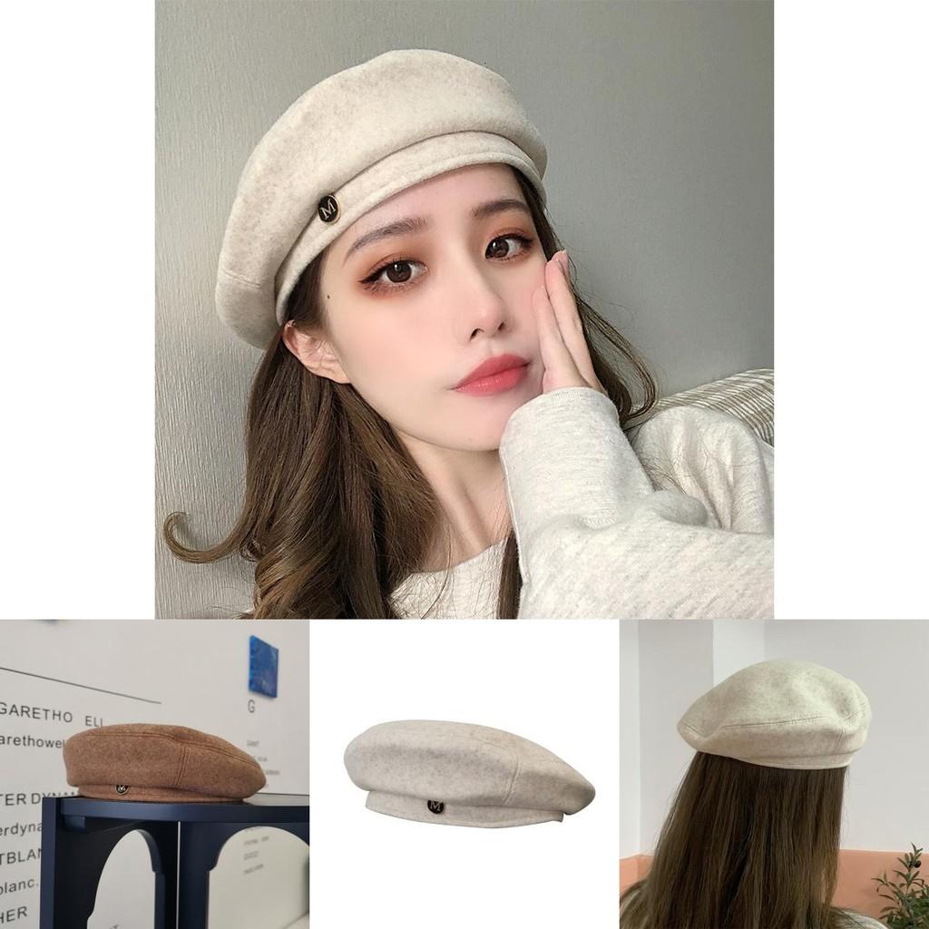 Stylish Women's Beret Hat For Fall And Winter Cozy British Wool Felt Cap