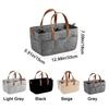 Large Capacity Felt Diaper Storage Bag Foldable with Handle Infant Diaper Bag Portable Baby Stroller Hanging Bag Nursery