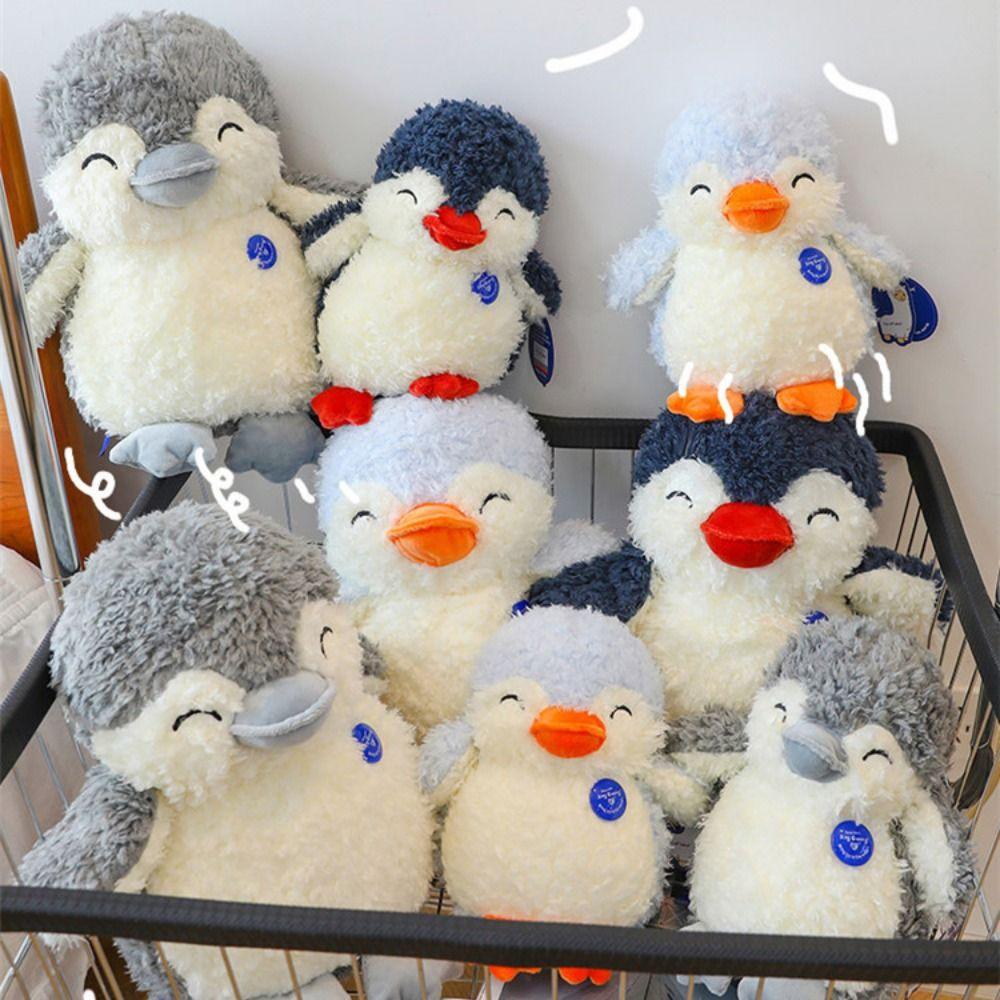 

Standing Posture Penguin Plush Toy Interesting Penguin Doll Stuffed Penguin Doll Accompany Appease 25cm світло-синій колір