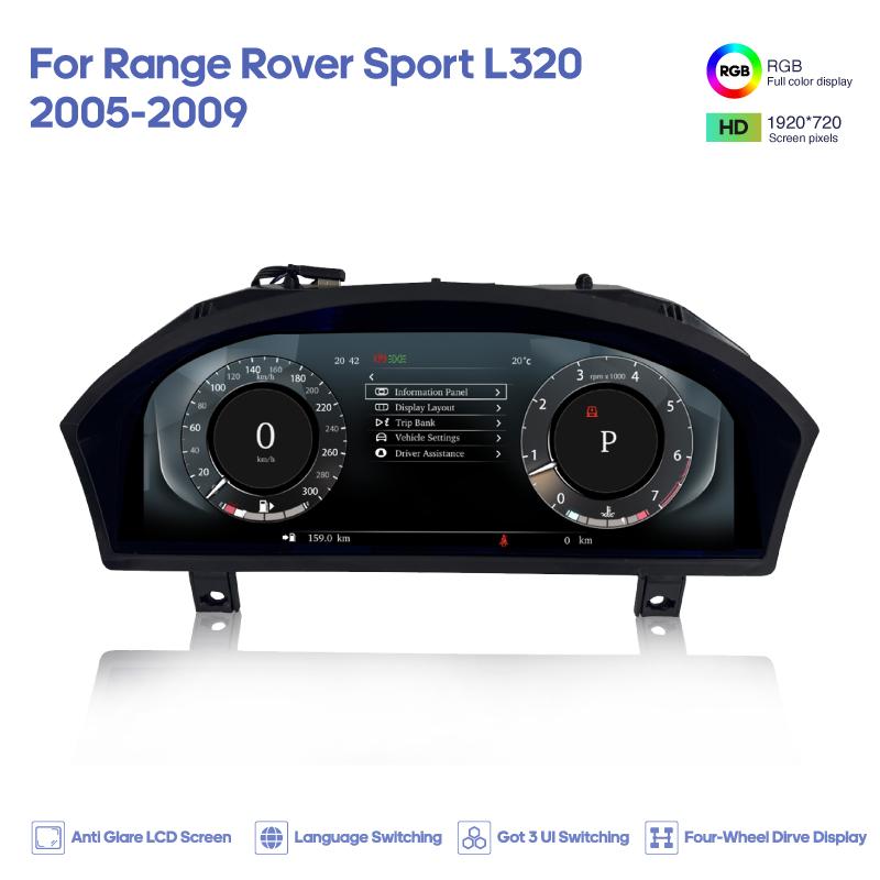 

For Land Rover Range Rover Sport 2005-2009 Discovery 3 2004-2009 Digital Cluster Carplay Dashboard Cockpit Virtual Instrument