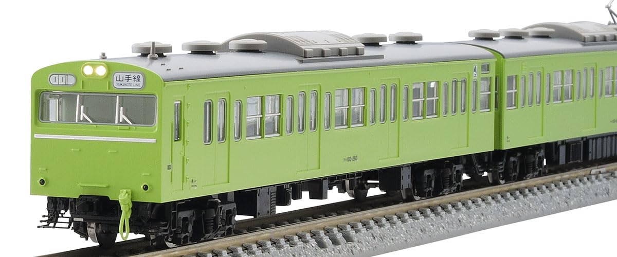 TOMYTEC TOMIX N Gauge JNR 103 Series High Cab ATC Car Basic Set Railway Model Train 97615 (Uguisu Green)