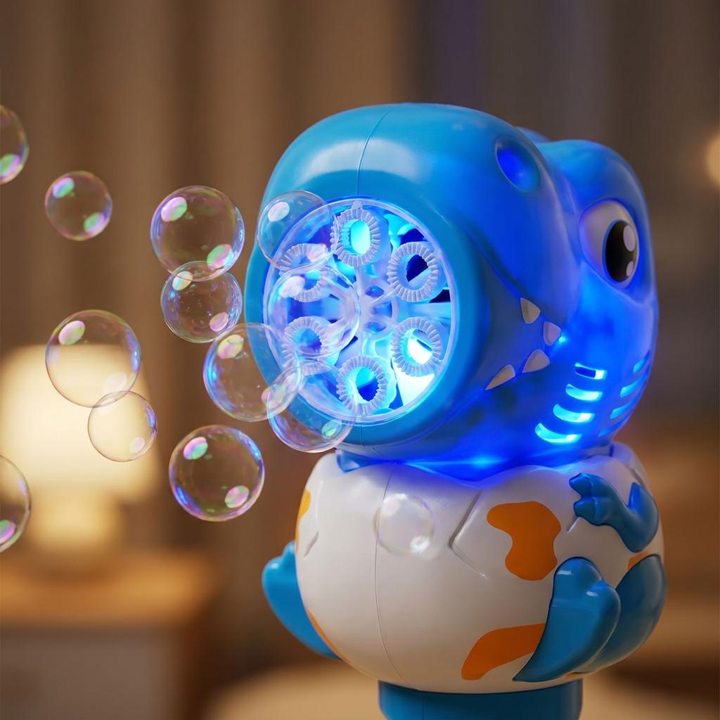 Automatic Bubble Gun Toy for Kids with 70ml Bubble Solution Easy One-Button Operation Lightweight and Portable Bubble Machine for Outdoor Indoor Play