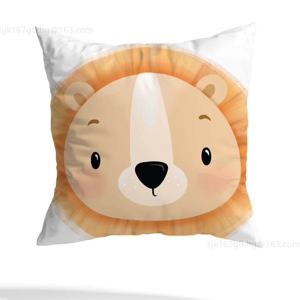Cute Cartoon Animal pillow cover living room sofa cushion cover bedroom room bed pillow cover home decoration