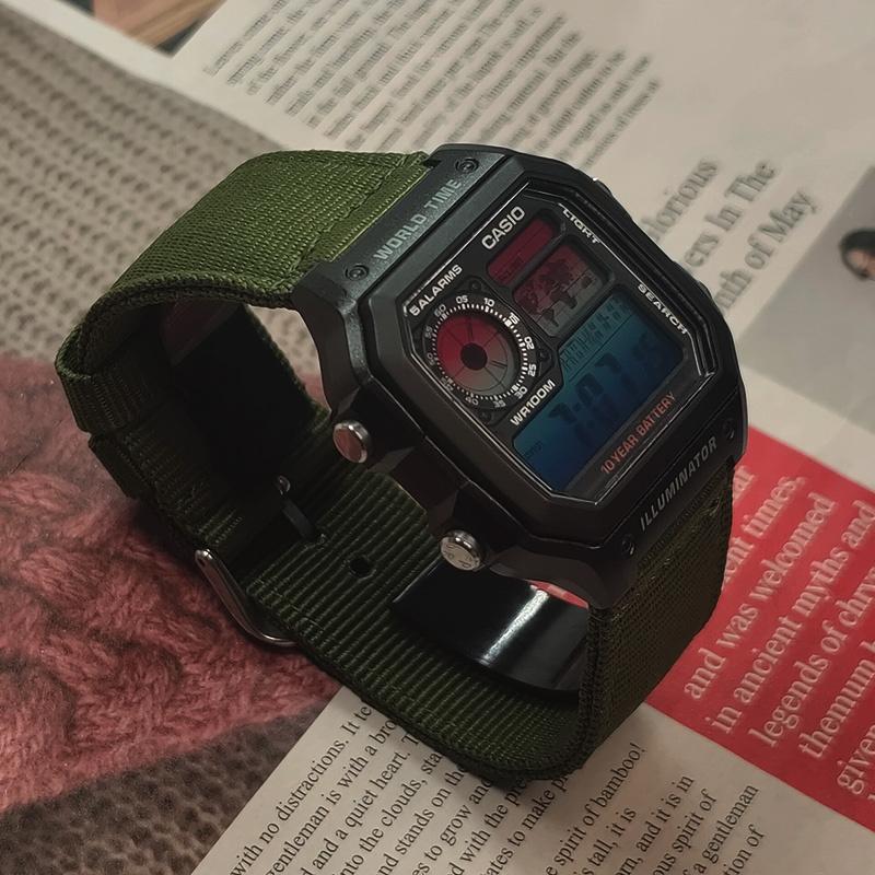 CASIO Unisex YOUTH Black Watch AE-1200WH-1A(Watch3--)