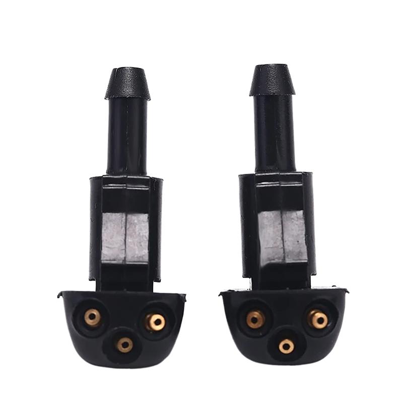 2Pcs 3Holes Car Windshield Wiper Washer Spray Nozzle Universal Car Windshield Washer Nozzles Wiper Water Spray Jet Auto Accessor