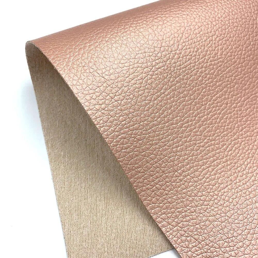 Litchi PU Leatherette Faux Leather Fabric Synthetic For Sewing Bow Bag Brooches Sofa Car Doll DIY Hademade Material