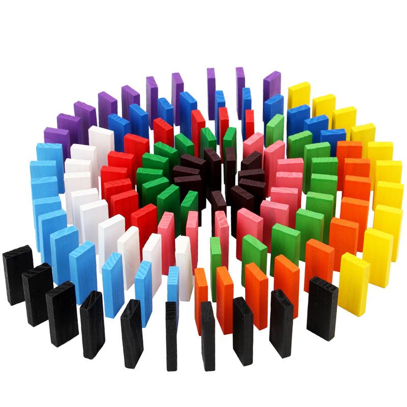 Wooden Children's Building Blocks, Domino Toys, Exercise Thinking, Building Blocks, Long Strips, Versatile Stacking, High Play