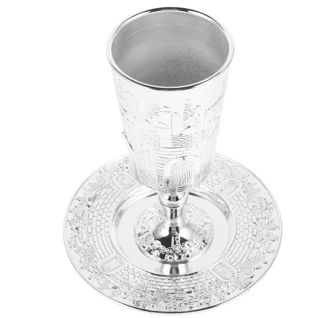 Je Holy Grail Havdalah Goblet Cup Silver Kiddushs Shabbos Holiday Shabbat Decorations Passover Crafts