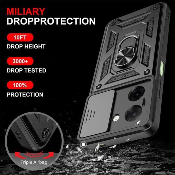 Coque de protection - E.F.CONNECTION - Pour Xiaomi Redmi A5 - Rigide - Antichoc - Avec anneau et protection caméra