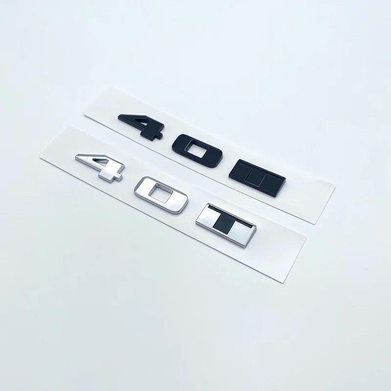 3D ABS Glossy Black Silver Letters 25T 28T 40T AWD Emblem for Cadillac CT4 CT5 CT6 Car Fender Trunk Rear  Logo Sticker