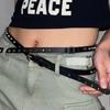 Thin Leather Waist Belt Double Loop Dress Jeans Belt Simple Women's Rivet Belt  Waist Accessories