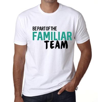 Men’s Vintage Tee Shirt Graphic T Shirt Be Part of The Familiar Team White