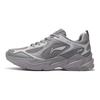 Li Ning Running Collection Fabric Cushioning Breathable Low top Long Distance Running Sprint Running Shoes Men's Gray ARLS013-6