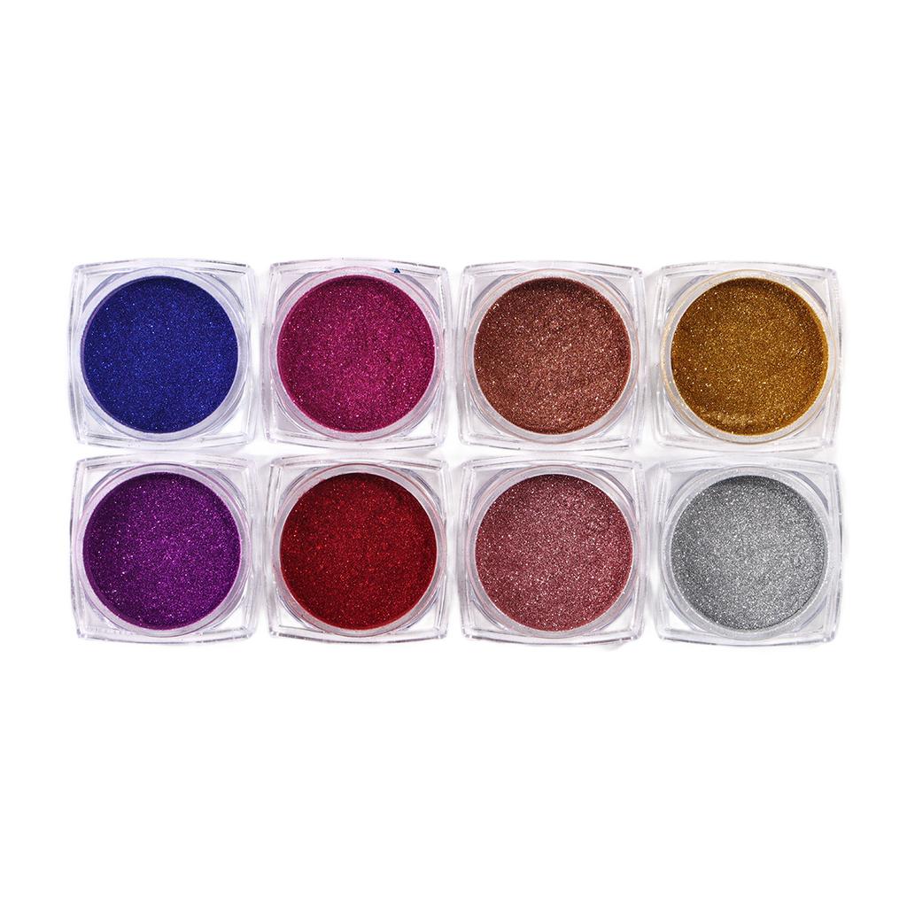 New 8 Colors Bottled Magic Mirror Nail Glitter Set Bottled Mirror Nail Polish Nail