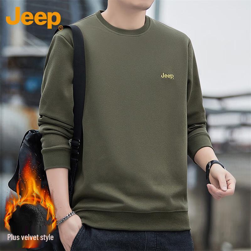 Jeep Men's Loose Crewneck Sweatshirt