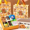 Capybara Schreibwaren Geschenkbox für Kinder: Perfekt für den Kindergarten, den Kindertag oder den Geburtstag - Ideales Geschenk für das Lernen und die Kreativität von Mädchen.