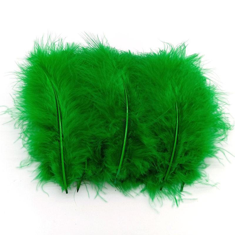 20Pcs Turkey Marabou Feathers Plumes DIY Creative Leisure Decoration Wedding Carnival Handicrafts Accessories Fly Tying Material