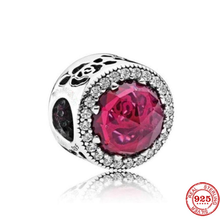 925 Sterlingsilber DIY Schmuck Lippenstift High Heels Liebesherz Hantel Apfel Charm Perle Armband