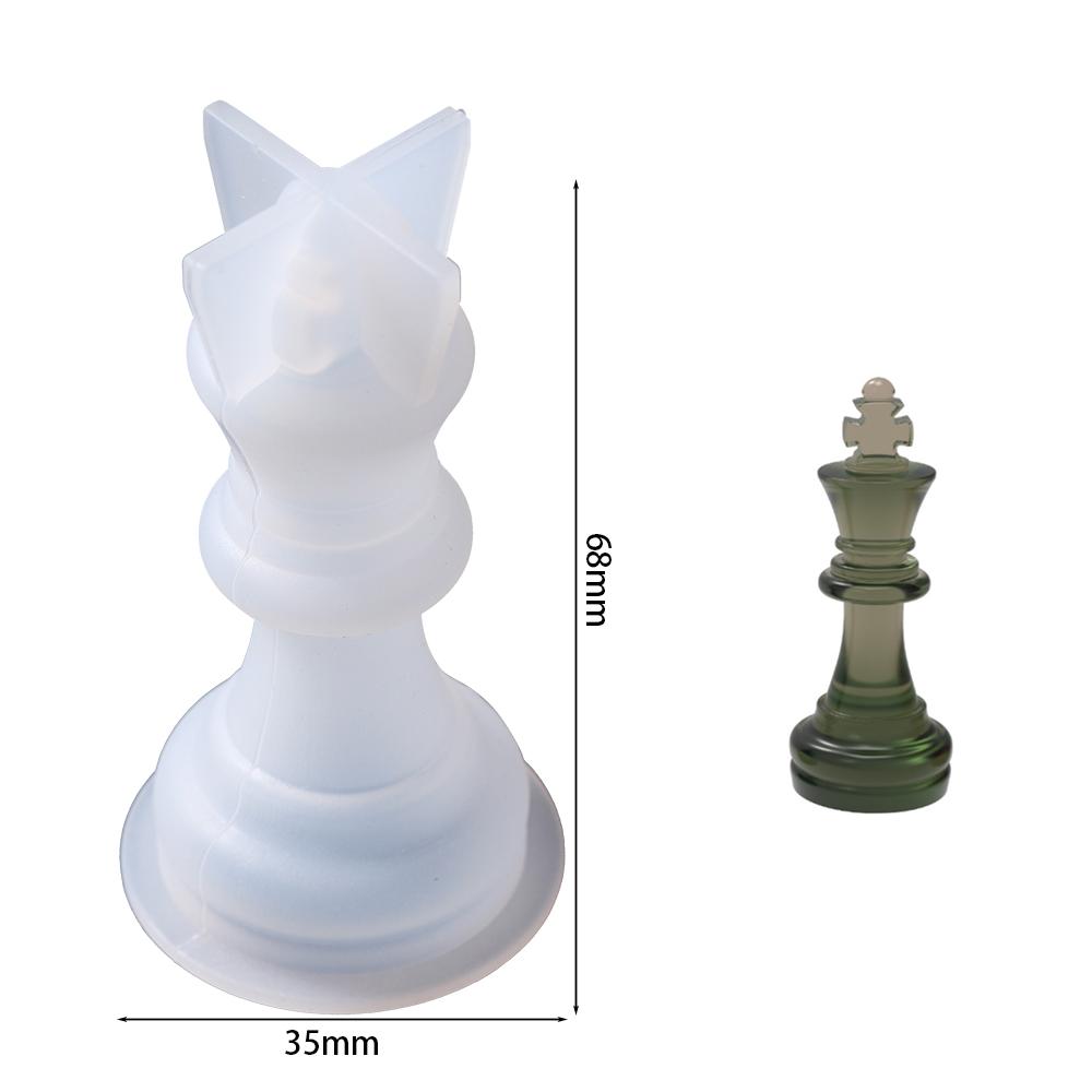 3D Chess Piece Silicone Mold International Chess Queen King Epoxy Resin Casting Mould for DIY Crystal Epoxy Resin Crafts
