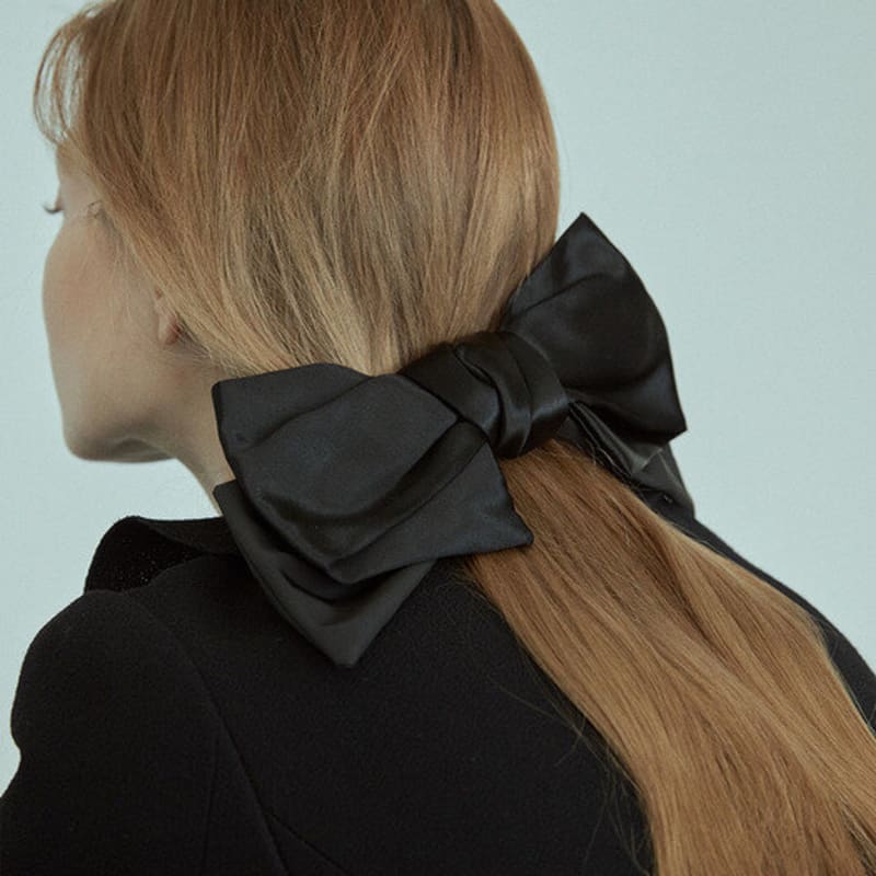 

Elizabeth Moments Simple Mixed Ribbon Hair Pin Black