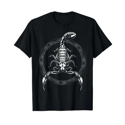 White Scorpion S T Shirt Black S Vintage Washed Graphic Unisex Fashion Stretched Breathable Homme Comfortable Casual Stylish