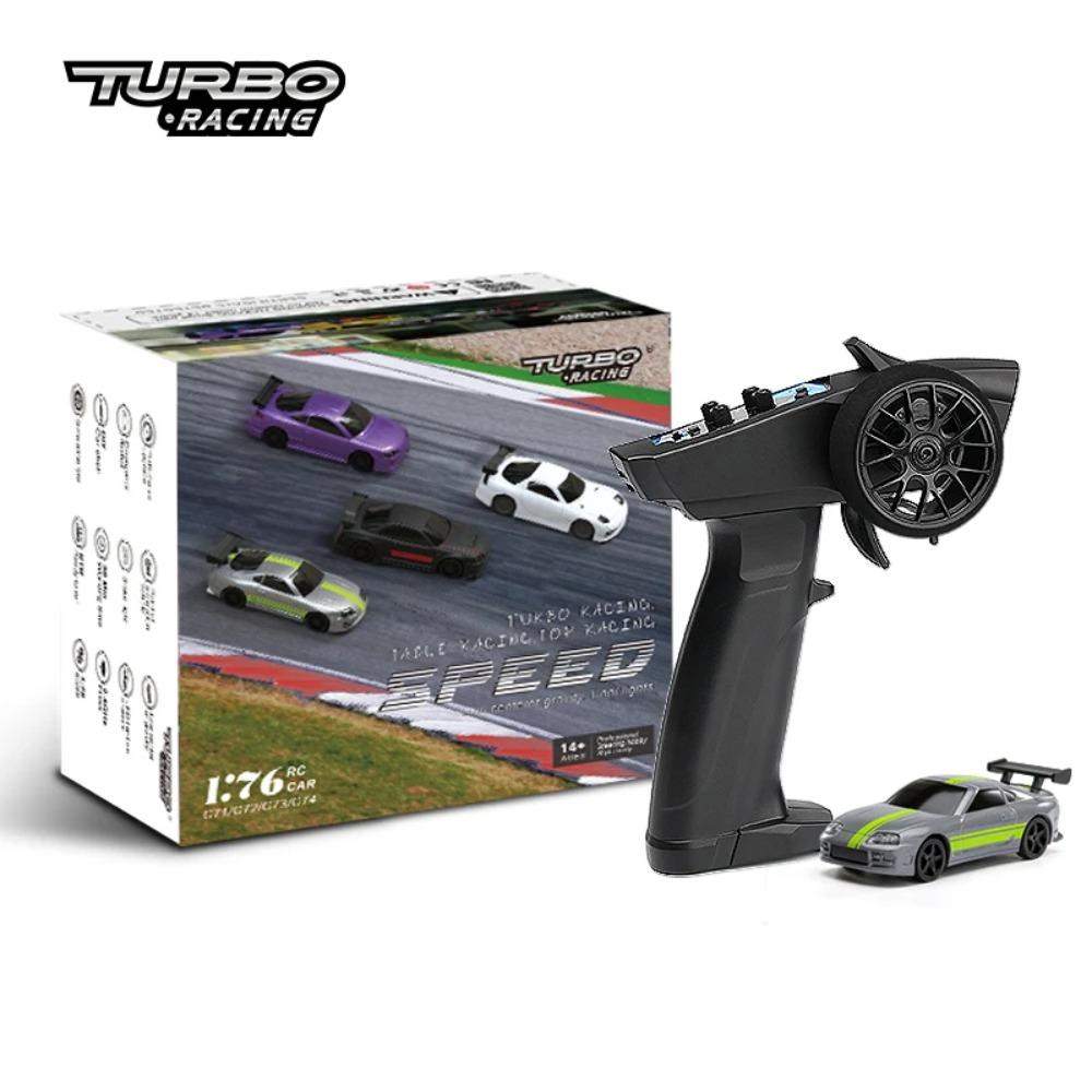 Turbo Racing 1:76 C64 C63 C61 C62 C72 C73 C74 C75 RTR Flat Running Toys on Road RC Drift Car With Gyro Radio For Kids and Adults