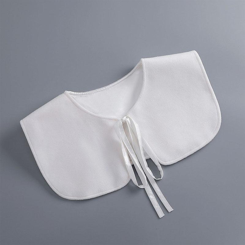 Removable Lace Doll Fake Collar Women Tie Ladies White Shawl Wrap Detachable Embroidered Lapel False Collar Clothes Accessory