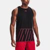 Under Armour Baseline Casual Sports Breathable Basketball Loose Tank Top Men Tops Black 1361899-001