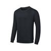 Modern Binzhou Series Solid Color Logo Letter Crew Neck Long Sleeve T-Shirt Men Tops SA2250SW91C-BK001
