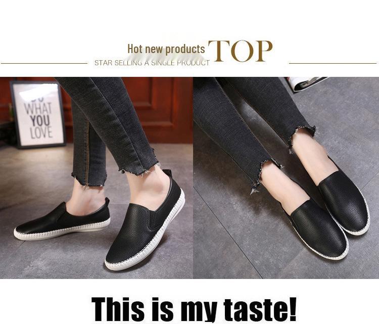 Mocassini bianchi versatili slip-on da donna – Scarpe casual basse da sera per l'autunno 2025
