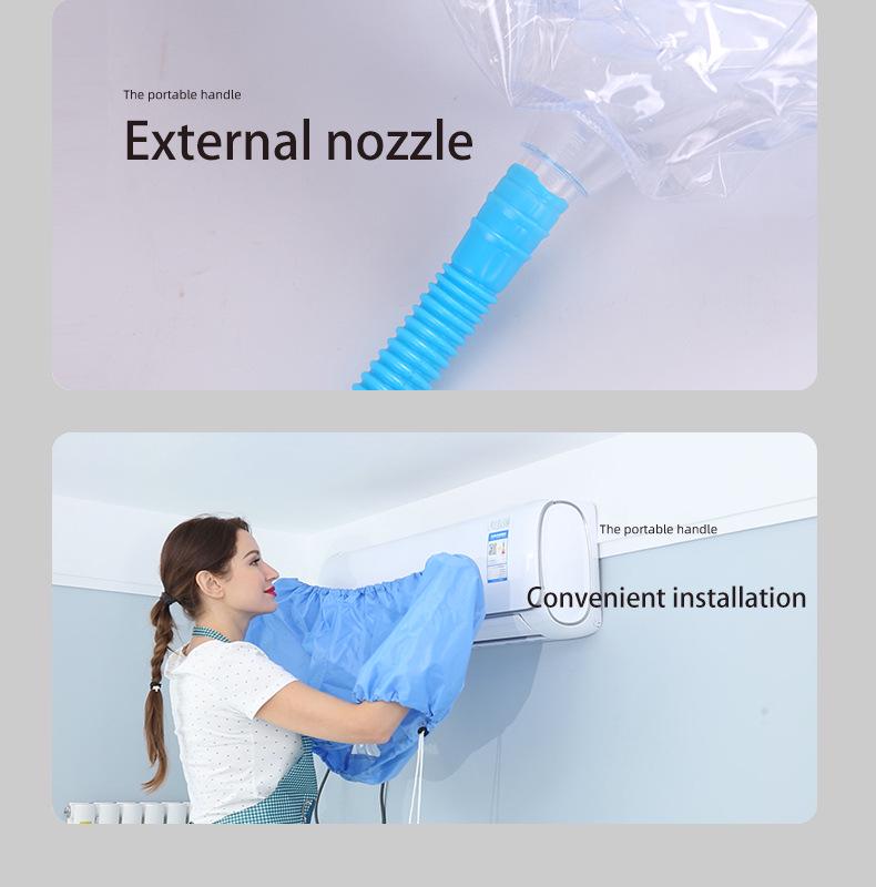 Universal Wall-Mounted Air Conditioner Cleaning Kit with Water Collection Bag
