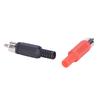 20 Pcs Black & Red Solder Rca Male Plug Audio Video Adapter Connector