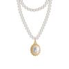 Korean Elegant Double-Layer Pearl Necklace - Trendy, Luxurious Clavicle Chain