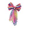 Curly Tassel Bow Hair Clip Colorful Hair Accessories New Girls Headdress  Children Kids