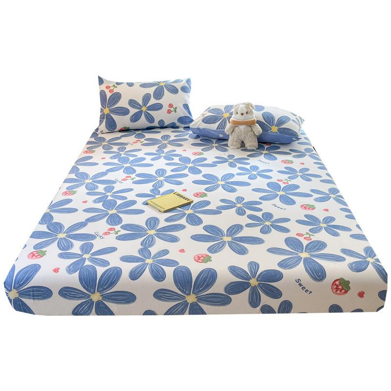 Sheet Single Piece Cotton Mattress Cover Children's Non-slip Bedspread Bag Simmons Protective Cover Cartoon Sheet Bed Bundle