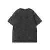Men Casual T-Shirt with Funny Frog Eating Ramen Print Vintage Washed Wax Design Crew Neck Knit Fabric
