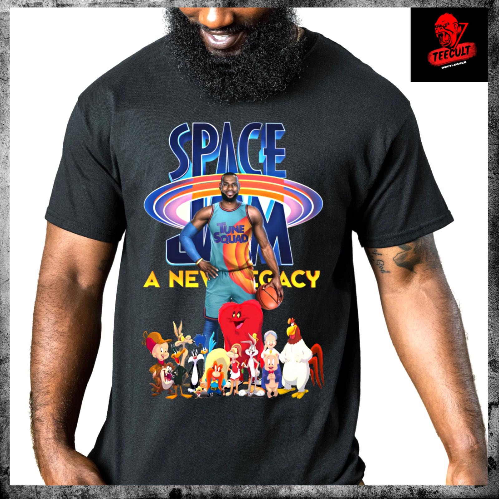 Men s and Women s T-shirts LeBron James Space Jam Premium XXXL