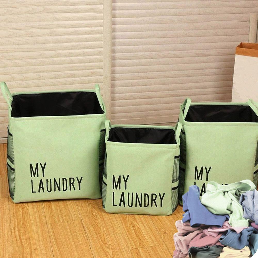 

Collapsible Laundry Basket Cotton Toy Storage Basket Practical Sundries Storage Basket Bedroom S зелёный