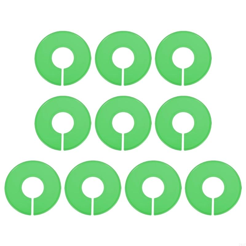 Plastic Clothing Divider 10 Pack, Round Garment Divider for Closet and Stockroom Sorting, 90 mm Size, Daily Sorting Use