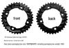 Prowheel 10/11-Speed Mountain Bike Crankset with Hollow Design and 26T/36T/38T Chainring for Bicycle Repair.