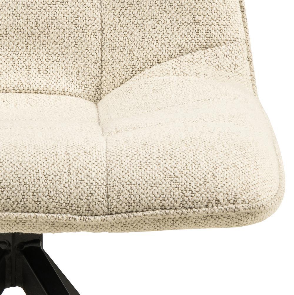 Capone CHAIR BEIGE boucle metal upholstery