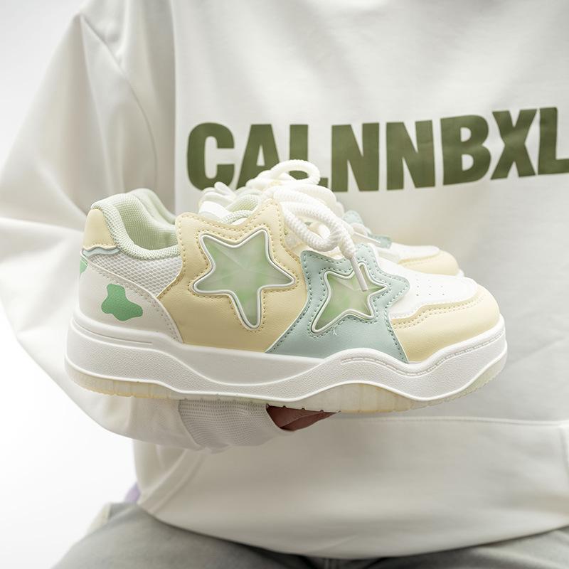 Belle милые звезды 22 весна новые высококачественные мультяшные кроссовки кеды 35