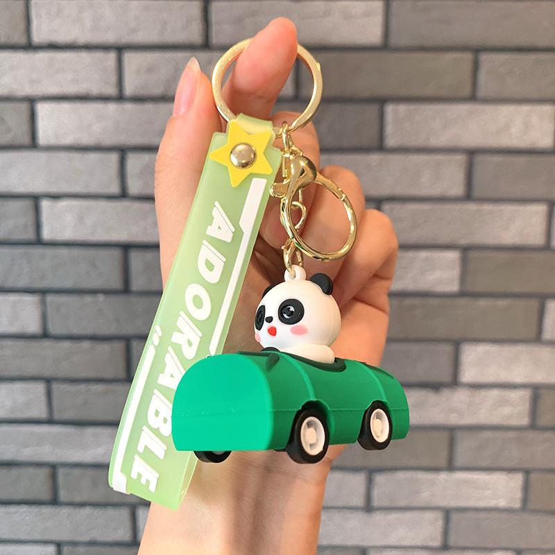 Cartoon Animal Friction Cars Keychain Charming Gifts For All Ages**
