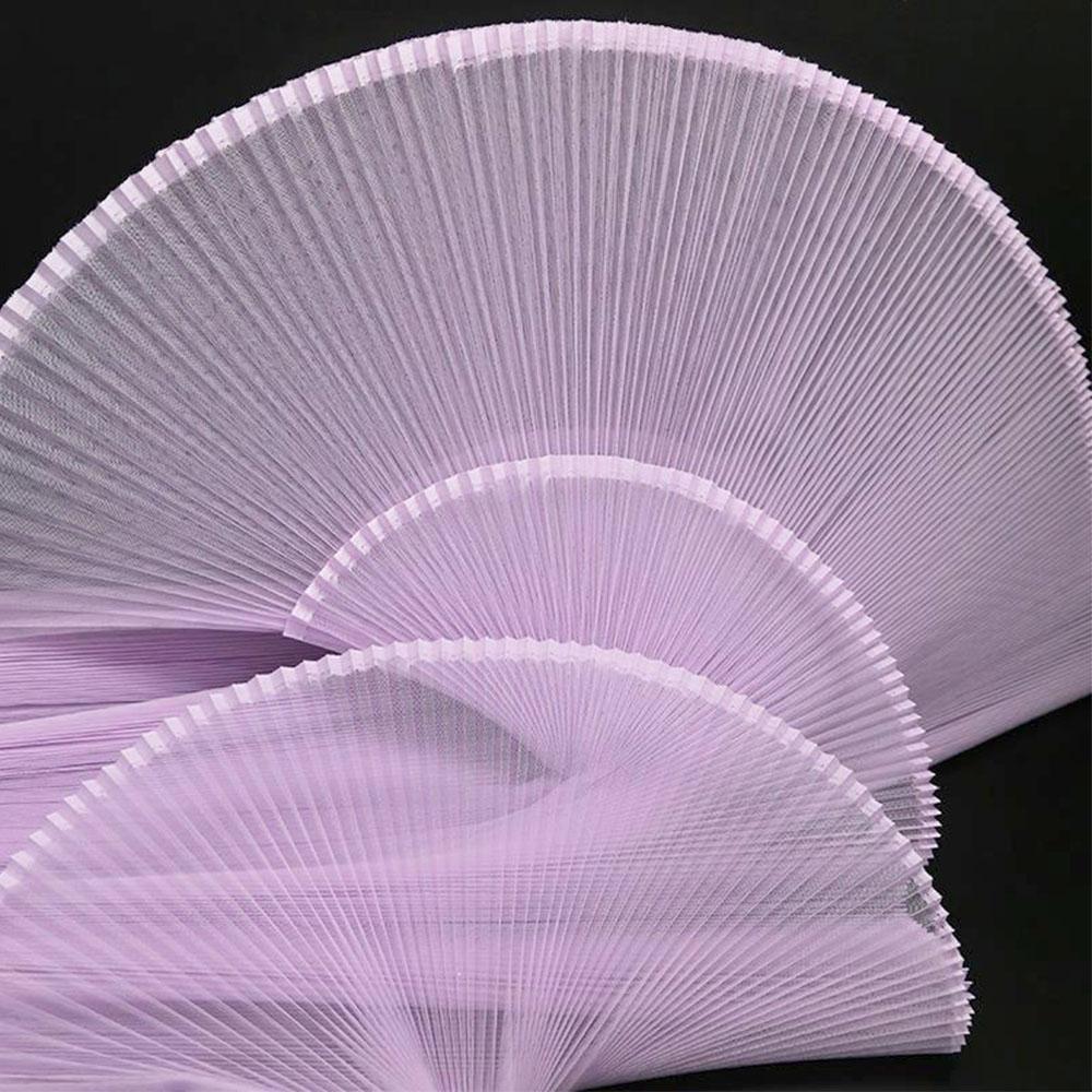 

Stiff Pleated Organza Fabric Per Meter Designer Mesh Wide Styling Sewing Fashion Dress DIY Background Decoration Skirt Materials Straighten 1X1.5 M