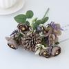 Ins Simulation Rose Wedding Hand Bouquet Wedding Photography Props Hand Notes Fake Flowers Home Decoration Simulation Silk Flowers