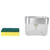 Portable Soap Dispenser Manual Liquid Container Soap Organizer Hand Press Liquid Box for KitchenSilver